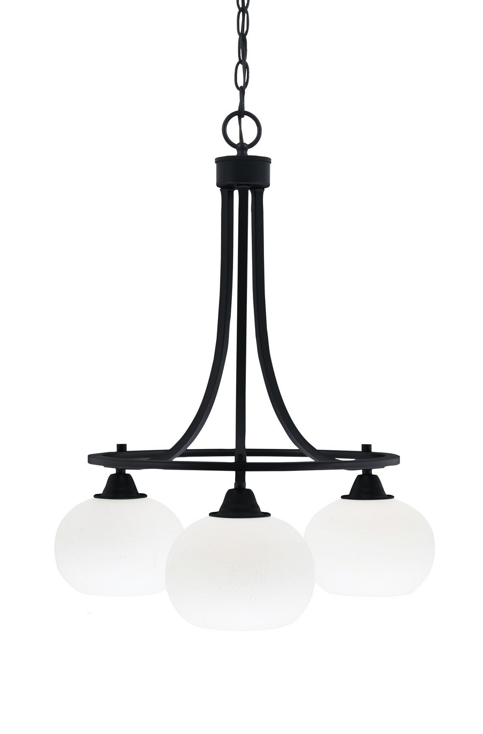Toltec Paramount 3413-MB-212 Chandelier Light - Matte Black