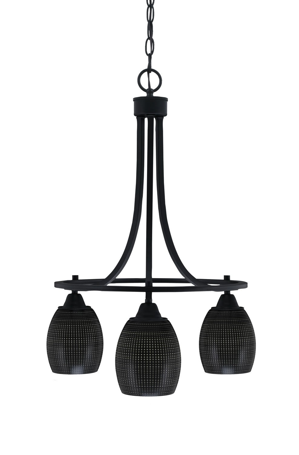 Toltec Paramount 3413-MB-4029 Chandelier Light - Matte Black