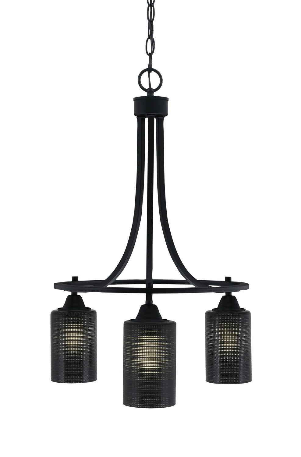 Toltec Paramount 3413-MB-4069 Chandelier Light - Matte Black