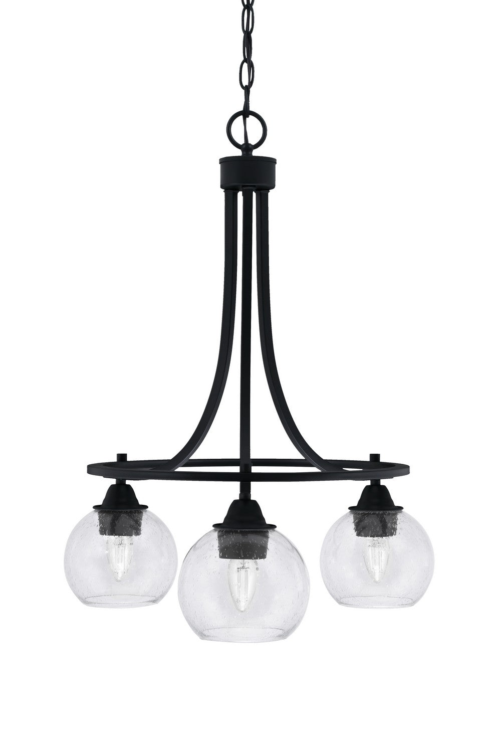 Toltec Paramount 3413-MB-4100 Chandelier Light - Matte Black