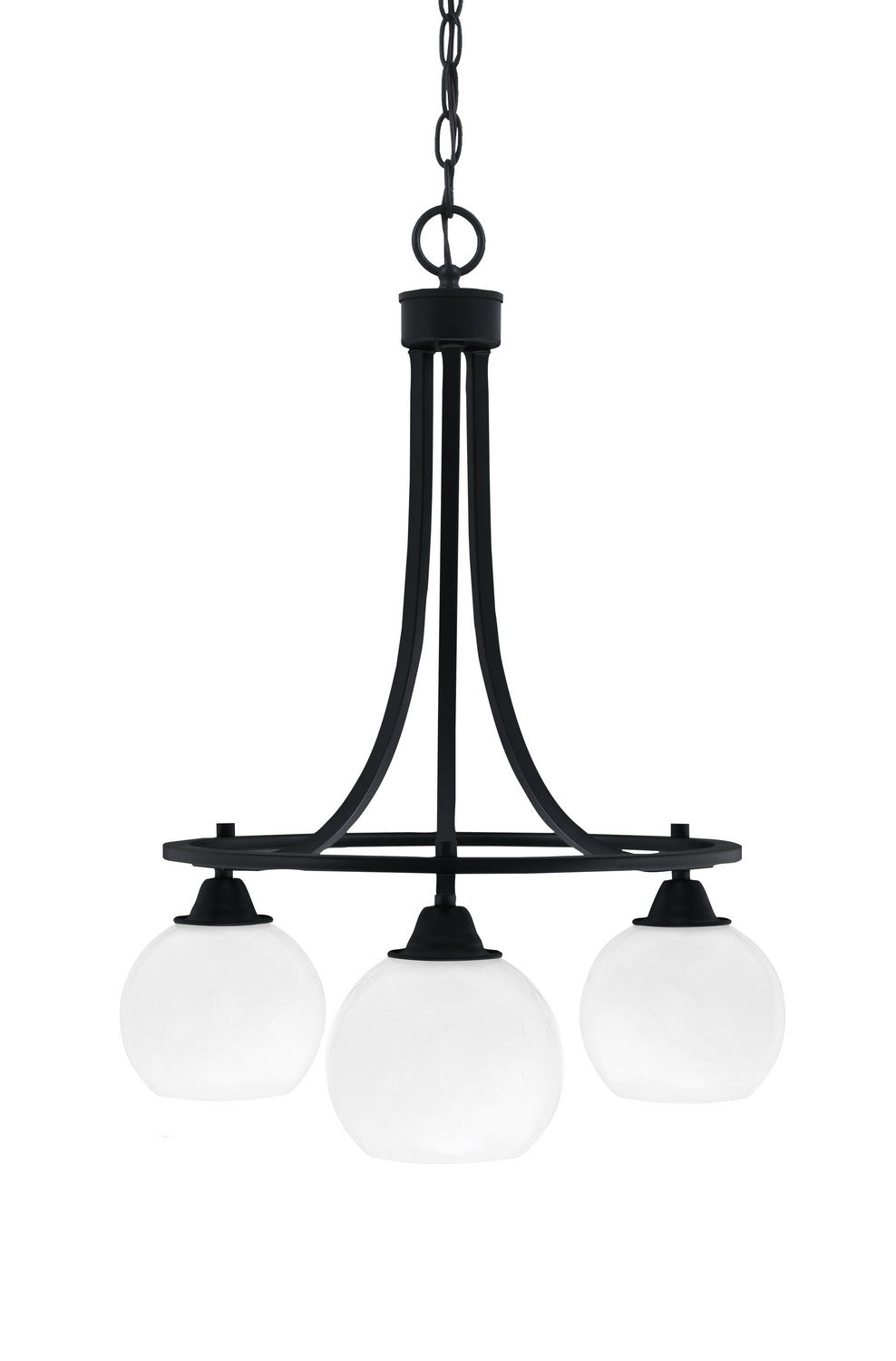 Toltec Paramount 3413-MB-4101 Chandelier Light - Matte Black