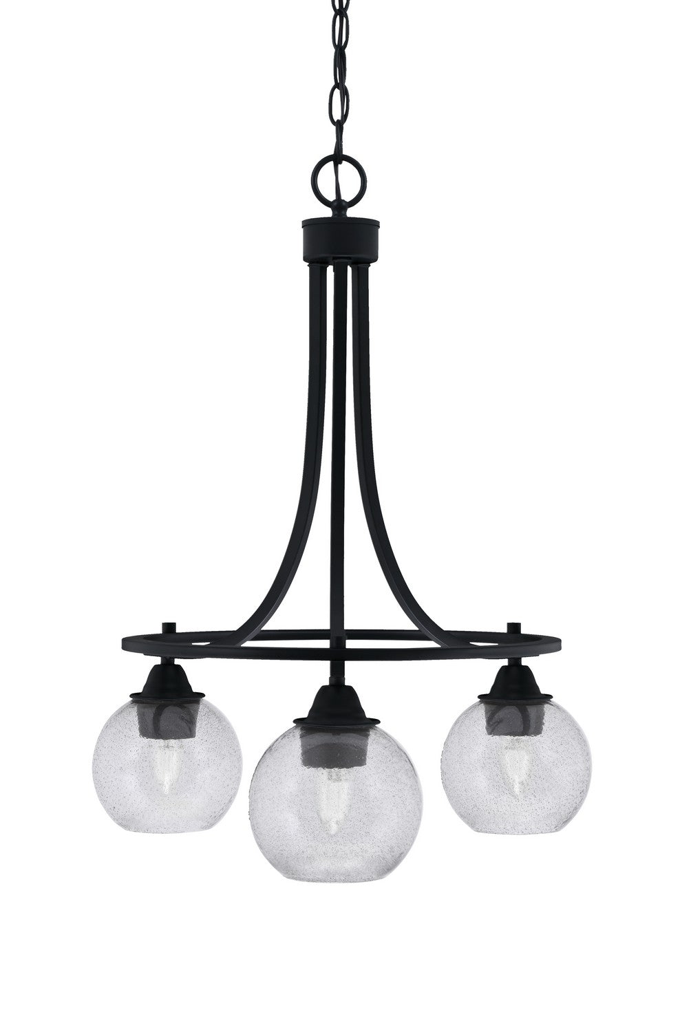 Toltec Paramount 3413-MB-4102 Chandelier Light - Matte Black