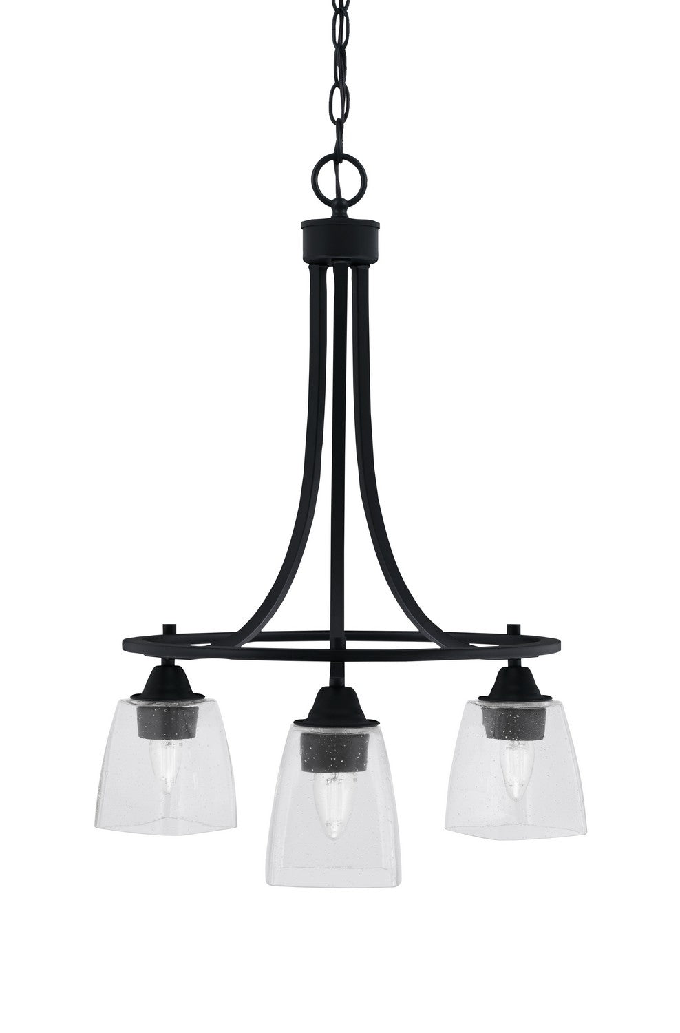 Toltec Paramount 3413-MB-461 Chandelier Light - Matte Black