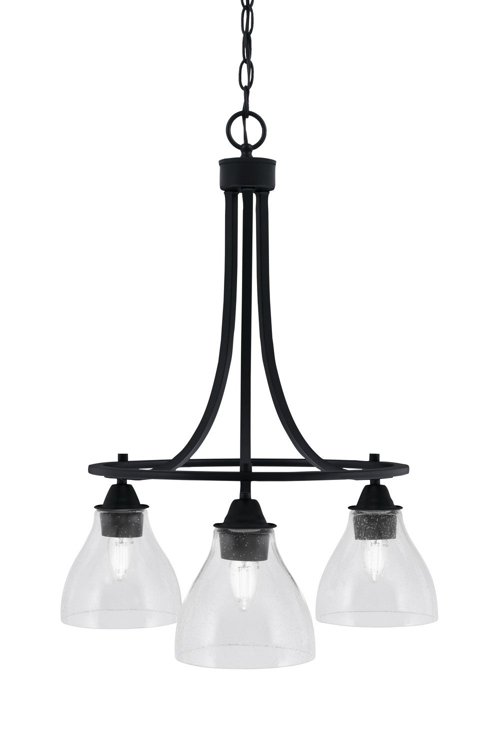Toltec Paramount 3413-MB-4760 Chandelier Light - Matte Black