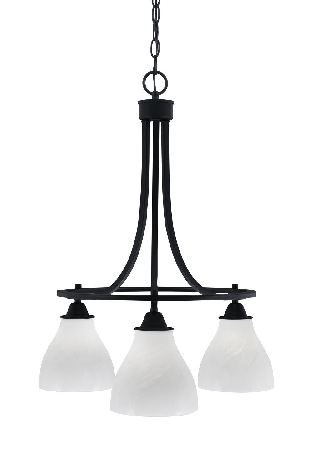 Toltec Paramount 3413-MB-4761 Chandelier Light - Matte Black
