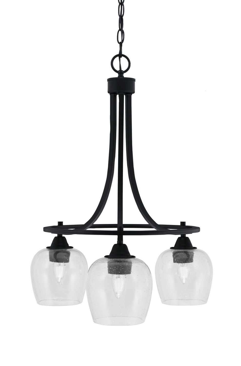 Toltec Paramount 3413-MB-4810 Chandelier Light - Matte Black