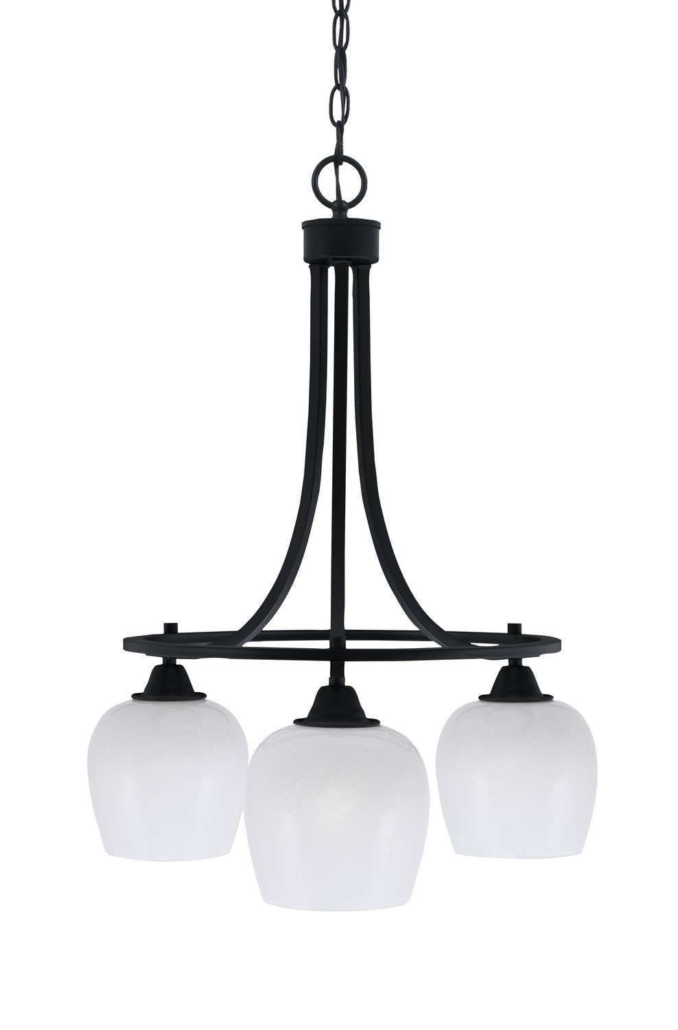 Toltec Paramount 3413-MB-4811 Chandelier Light - Matte Black