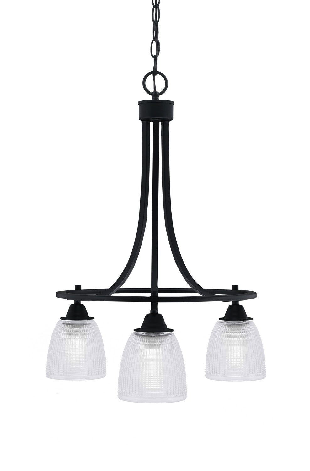 Toltec Paramount 3413-MB-500 Chandelier Light - Matte Black