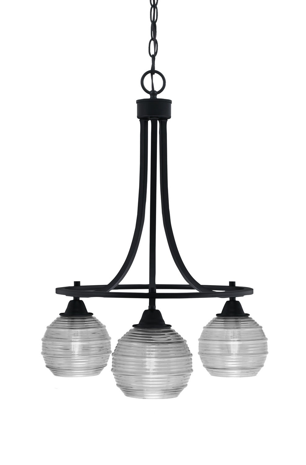 Toltec Paramount 3413-MB-5110 Chandelier Light - Matte Black