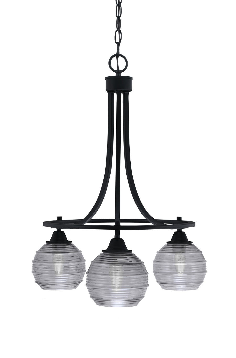 Toltec Paramount 3413-MB-5112 Chandelier Light - Matte Black