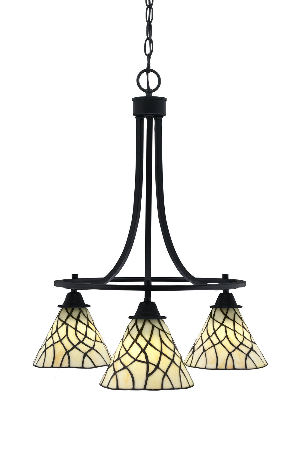 Toltec Paramount 3413-MB-9115 Chandelier Light - Matte Black