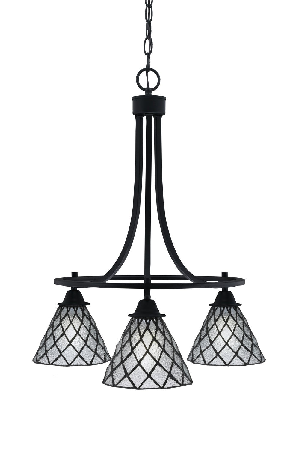 Toltec Paramount 3413-MB-9185 Chandelier Light - Matte Black