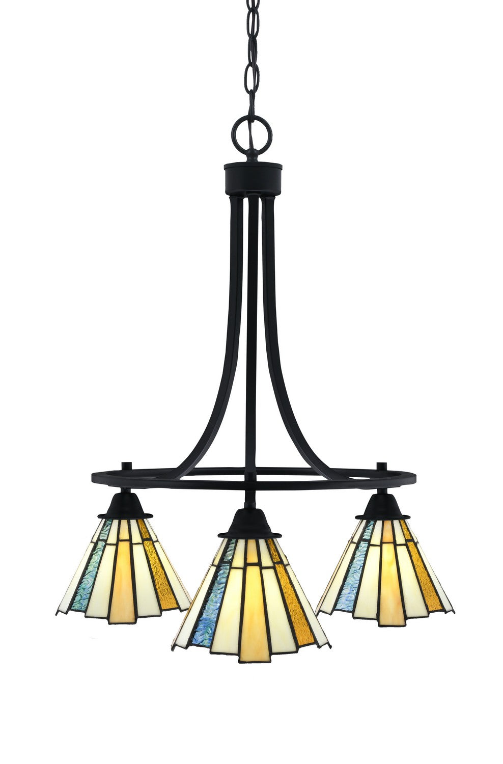 Toltec Paramount 3413-MB-9335 Chandelier Light - Matte Black