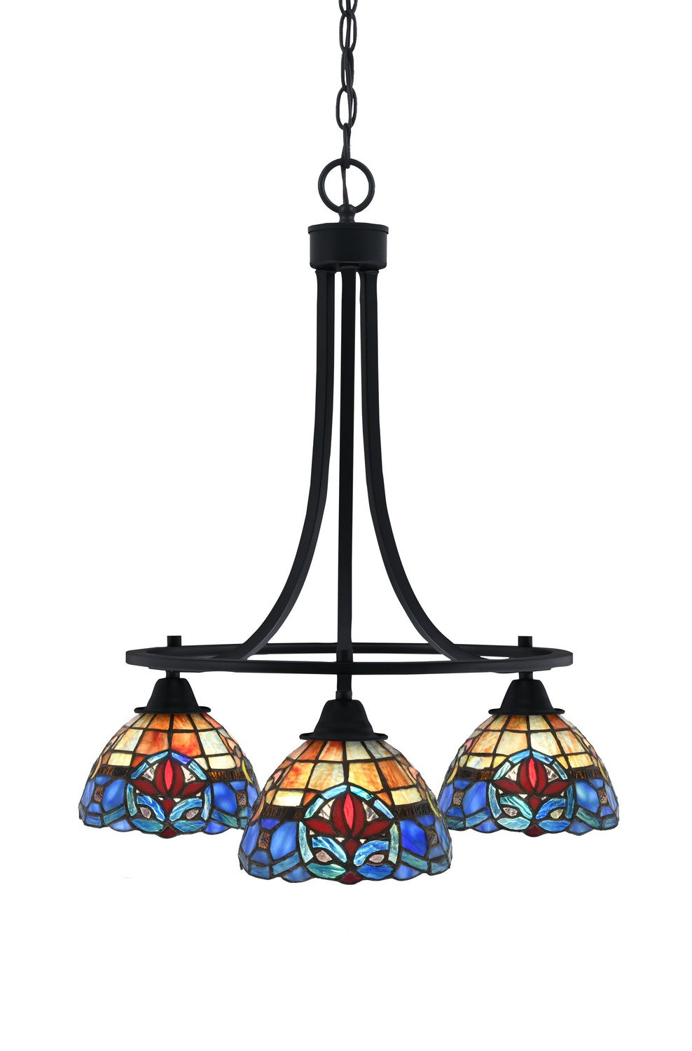 Toltec Paramount 3413-MB-9355 Chandelier Light - Matte Black
