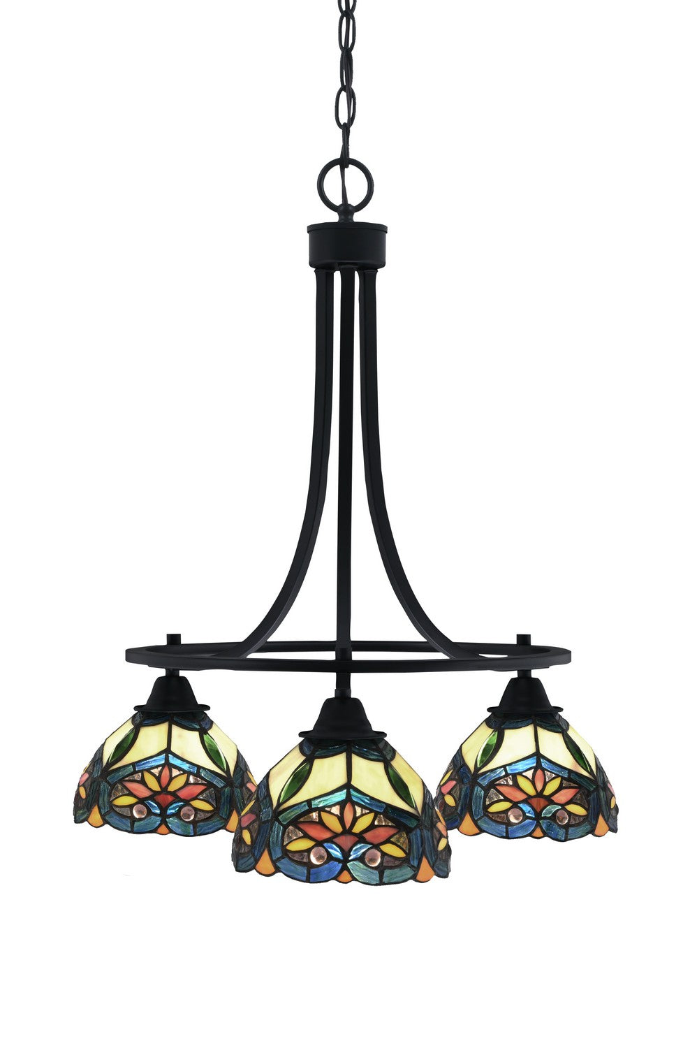 Toltec Paramount 3413-MB-9425 Chandelier Light - Matte Black