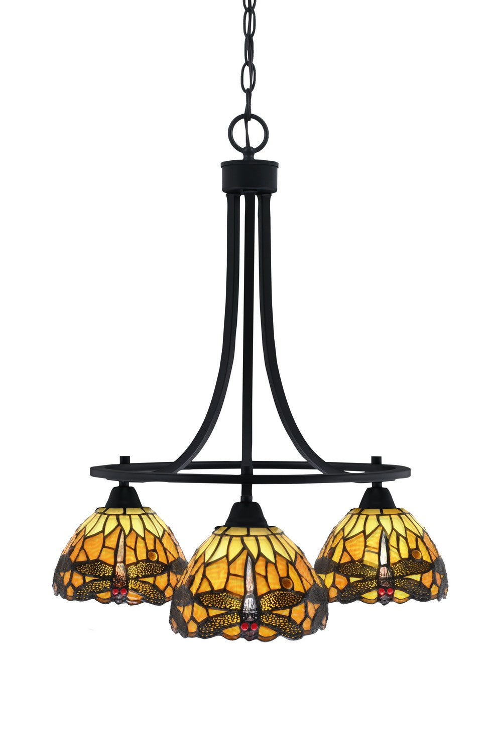 Toltec Paramount 3413-MB-9465 Chandelier Light - Matte Black