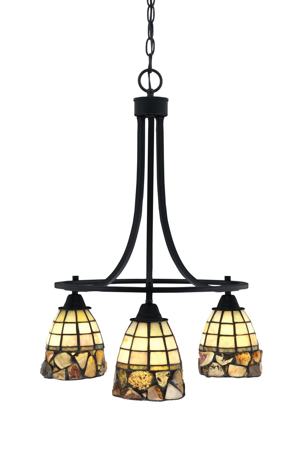 Toltec Paramount 3413-MB-9735 Chandelier Light - Matte Black