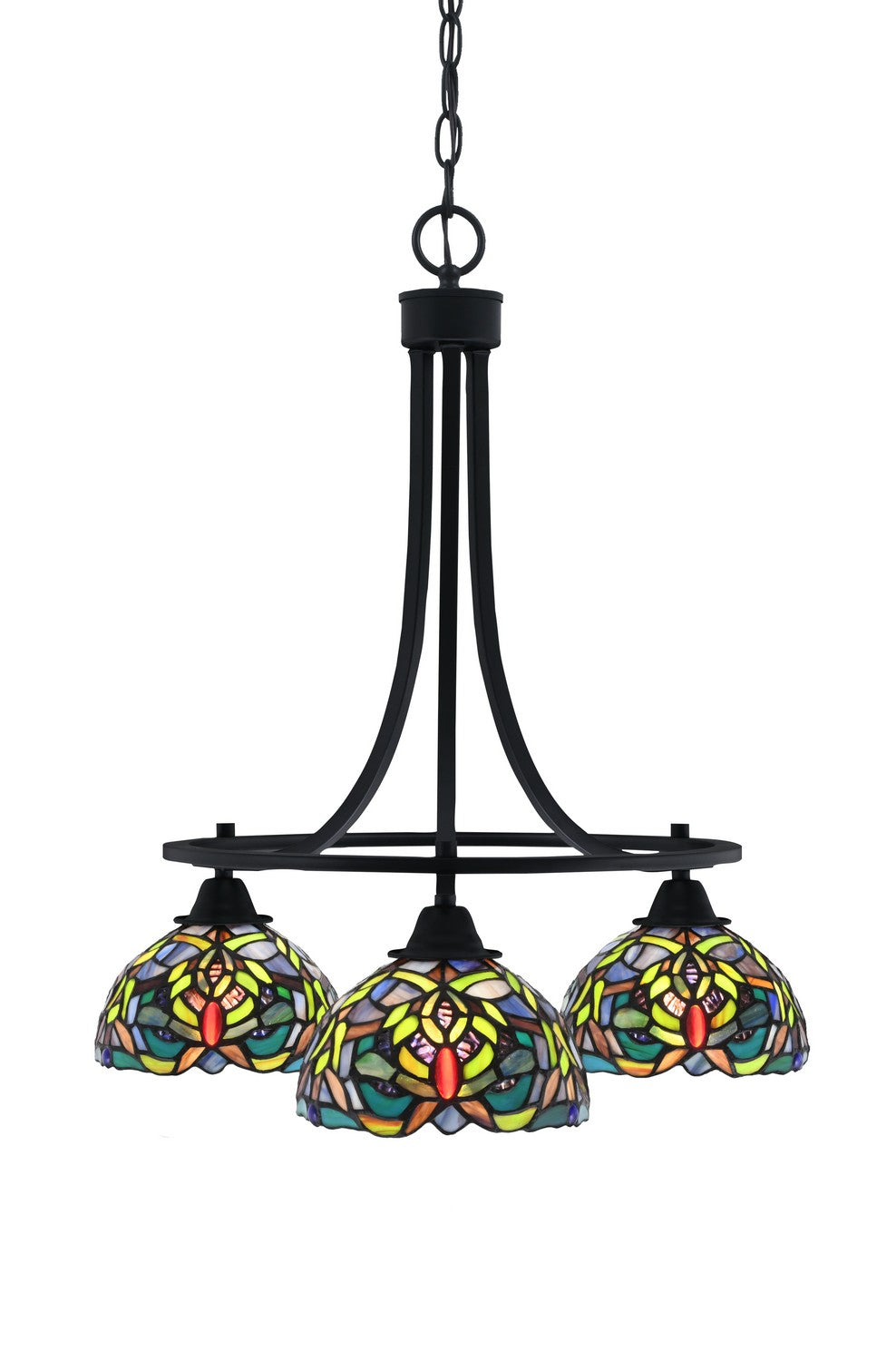 Toltec Paramount 3413-MB-9905 Chandelier Light - Matte Black