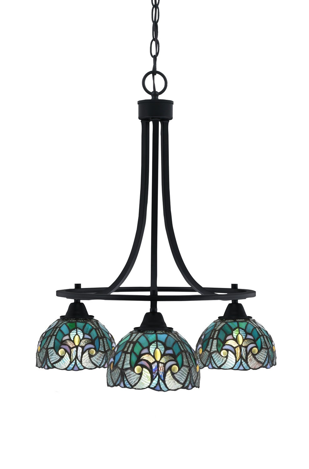 Toltec Paramount 3413-MB-9925 Chandelier Light - Matte Black