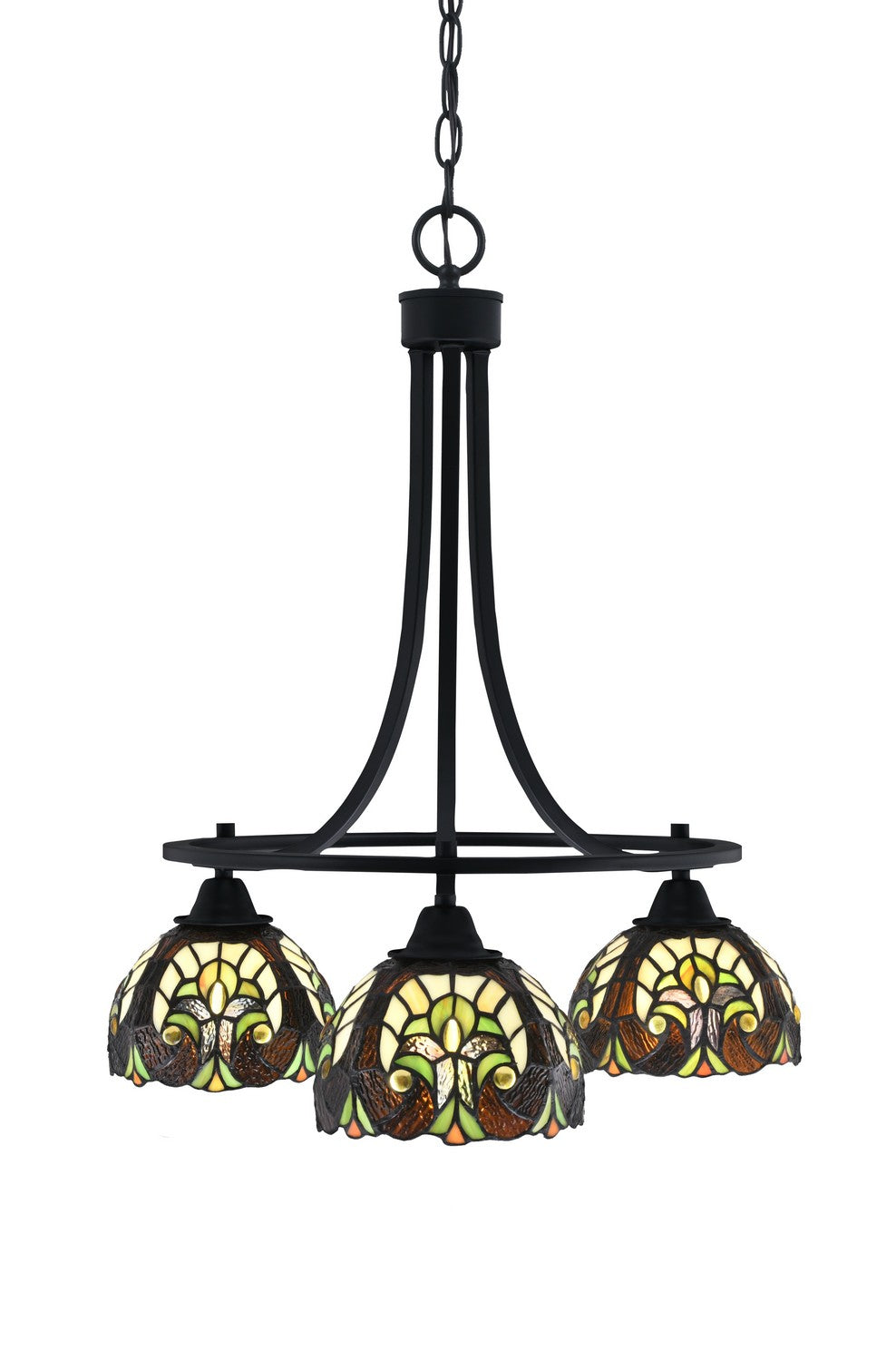 Toltec Paramount 3413-MB-9945 Chandelier Light - Matte Black