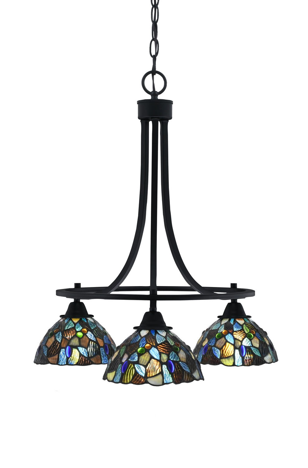 Toltec Paramount 3413-MB-9955 Chandelier Light - Matte Black