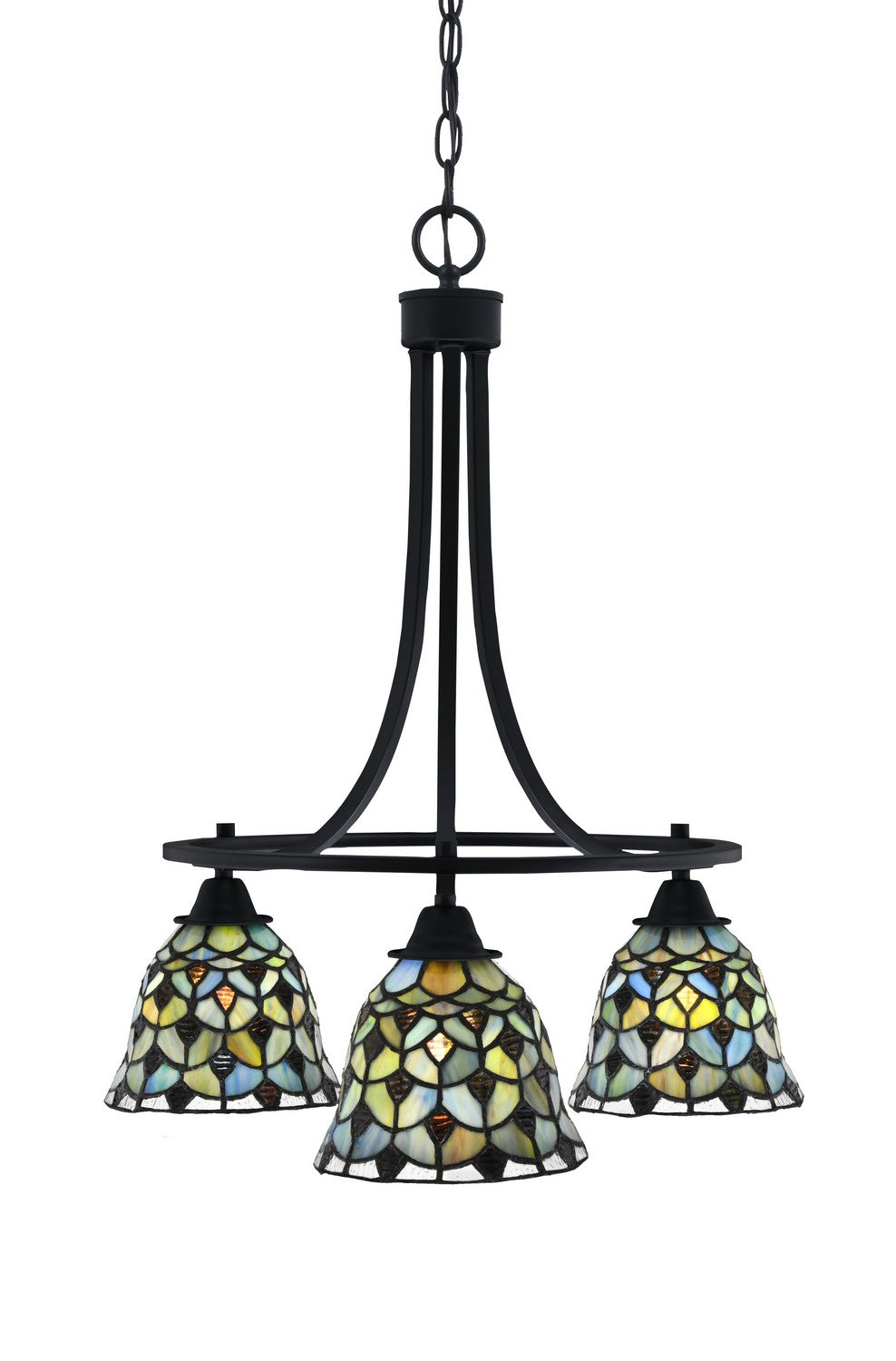 Toltec Paramount 3413-MB-9965 Chandelier Light - Matte Black