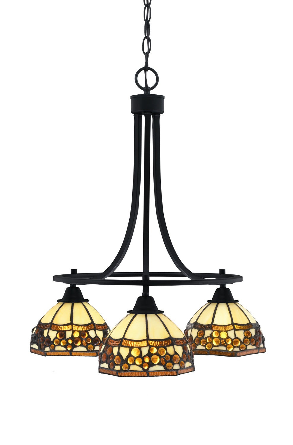 Toltec Paramount 3413-MB-9975 Chandelier Light - Matte Black
