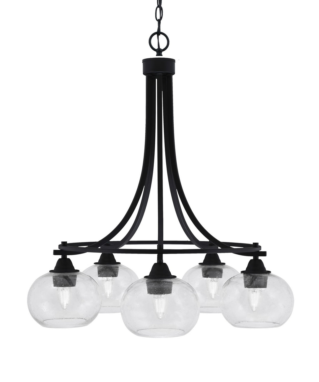Toltec Paramount 3415-MB-202 Chandelier Light - Matte Black