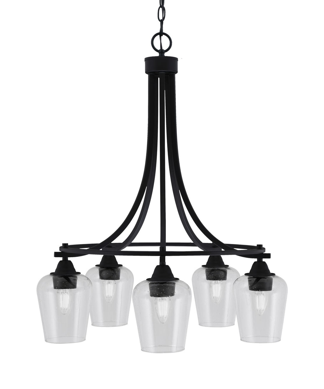 Toltec Paramount 3415-MB-210 Chandelier Light - Matte Black