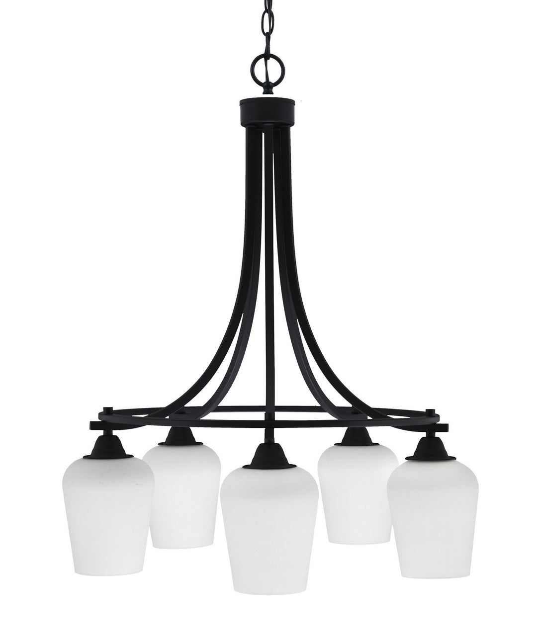 Toltec Paramount 3415-MB-211 Chandelier Light - Matte Black
