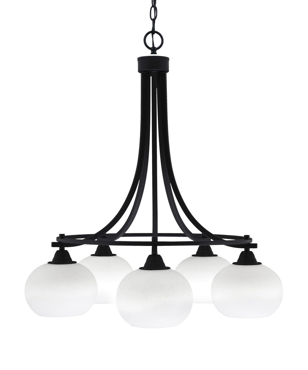 Toltec Paramount 3415-MB-212 Chandelier Light - Matte Black