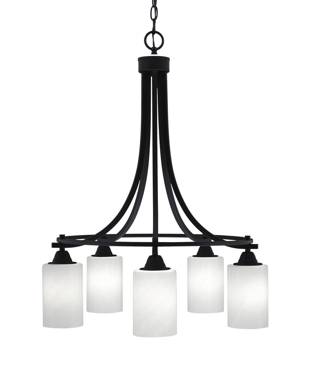 Toltec Paramount 3415-MB-3001 Chandelier Light - Matte Black