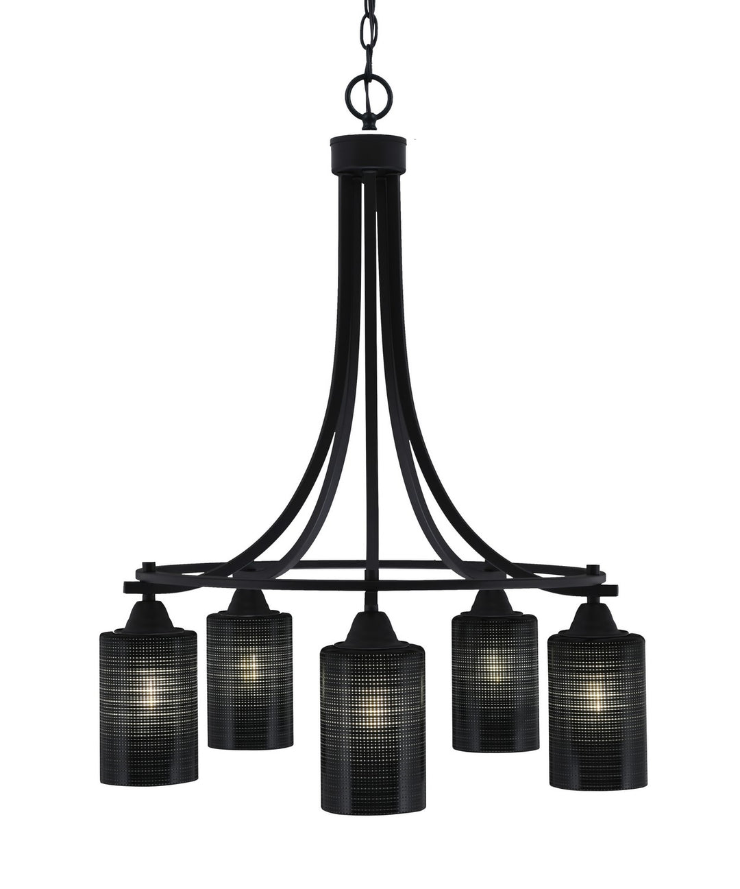 Toltec Paramount 3415-MB-4069 Chandelier Light - Matte Black
