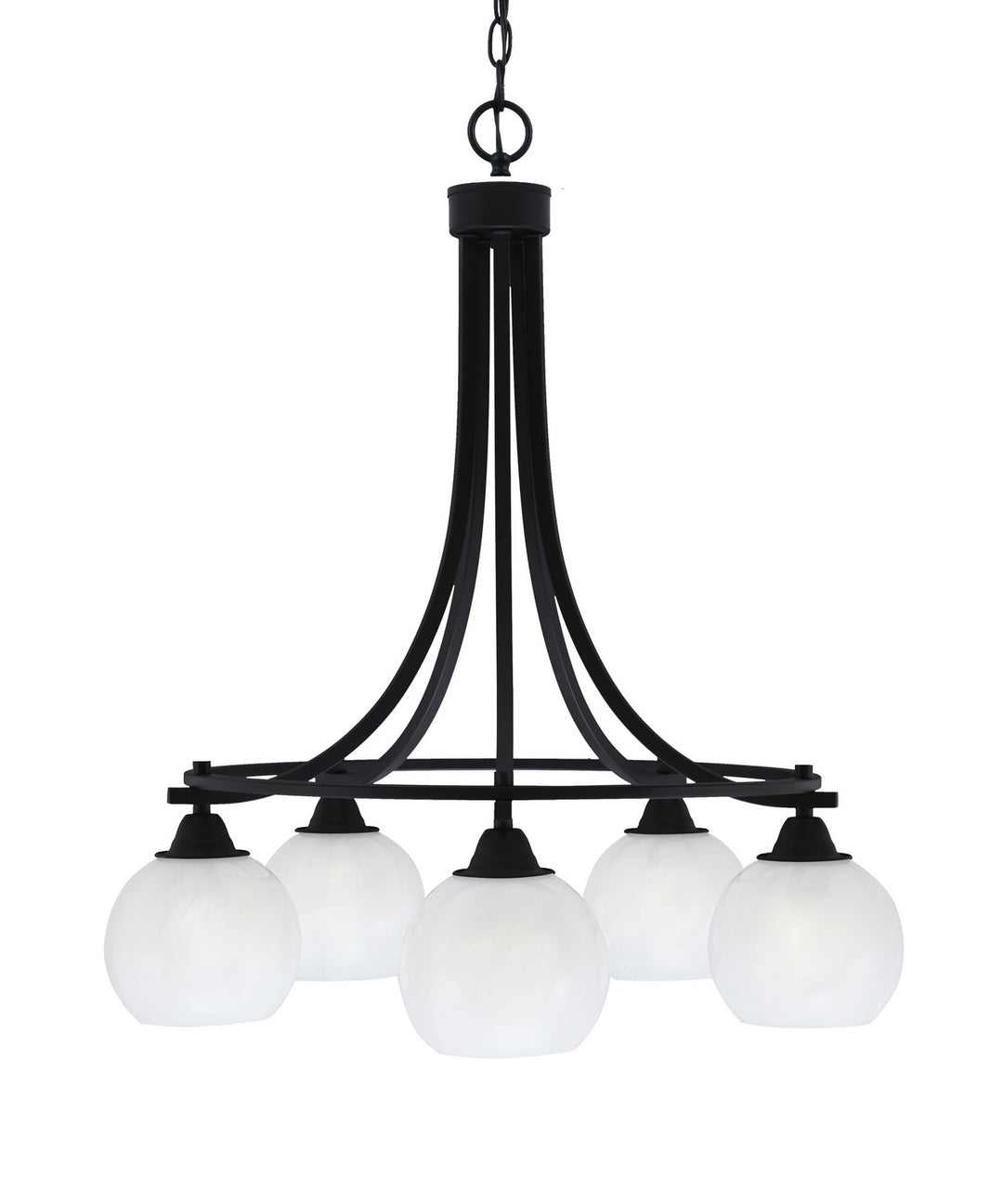 Toltec Paramount 3415-MB-4101 Chandelier Light - Matte Black