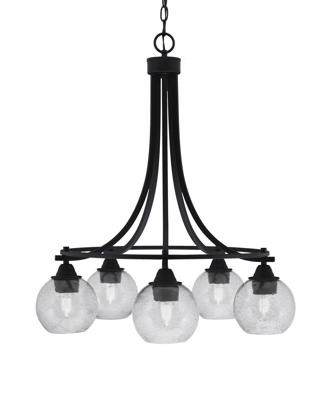 Toltec Paramount 3415-MB-4102 Chandelier Light - Matte Black