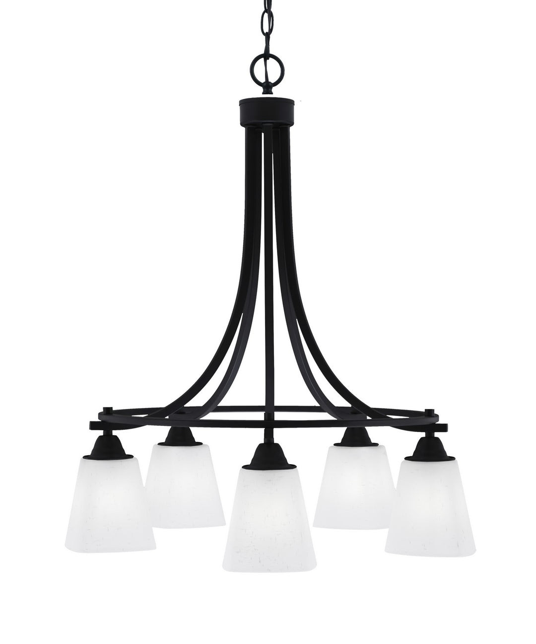 Toltec Paramount 3415-MB-460 Chandelier Light - Matte Black