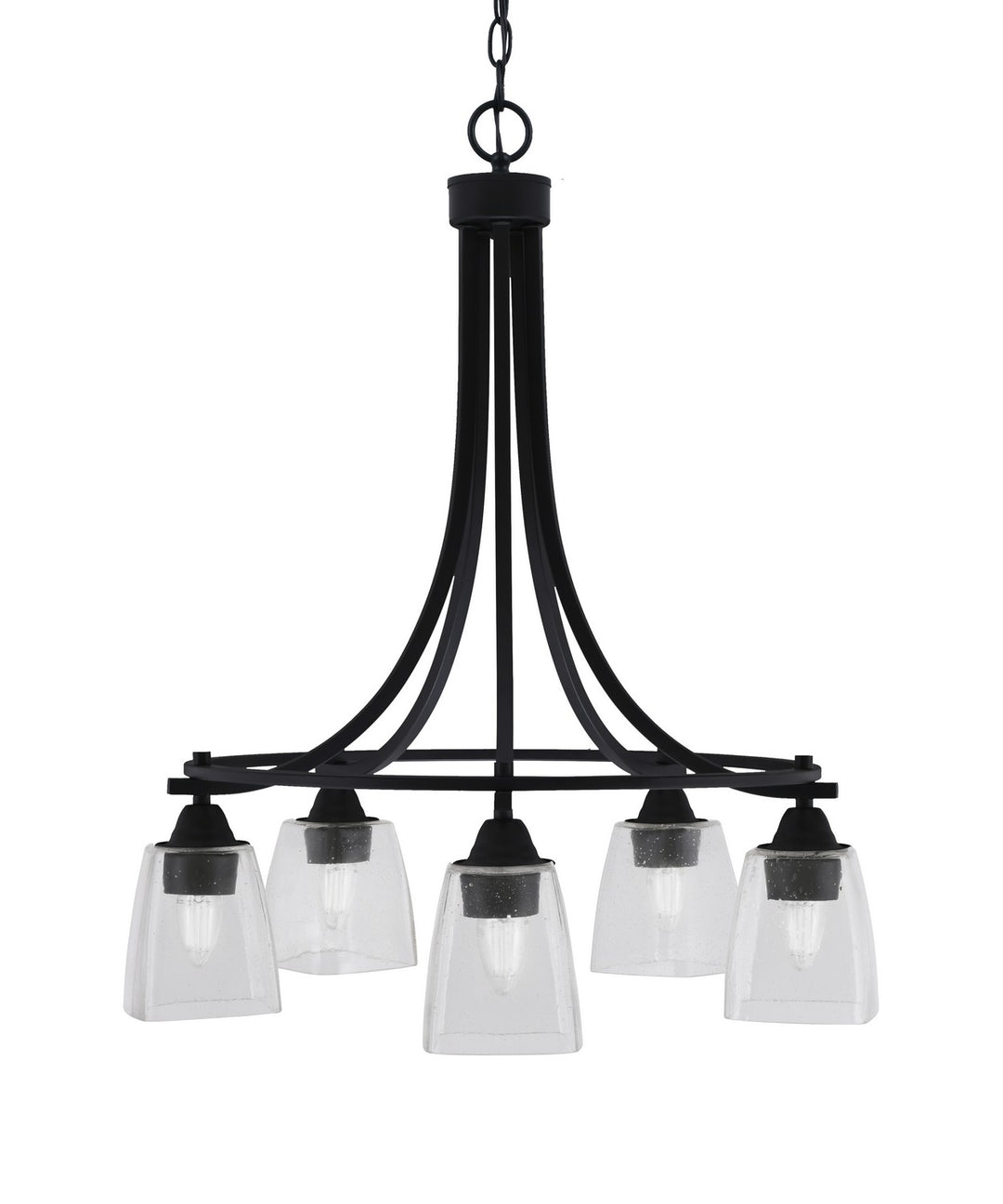 Toltec Paramount 3415-MB-461 Chandelier Light - Matte Black