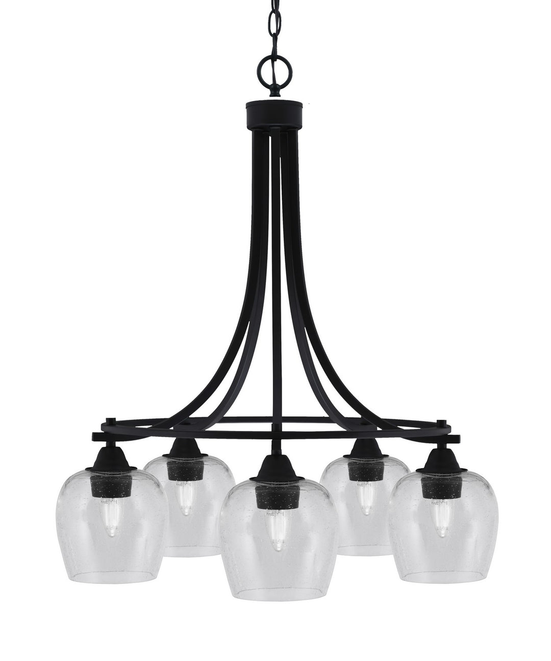 Toltec Paramount 3415-MB-4810 Chandelier Light - Matte Black