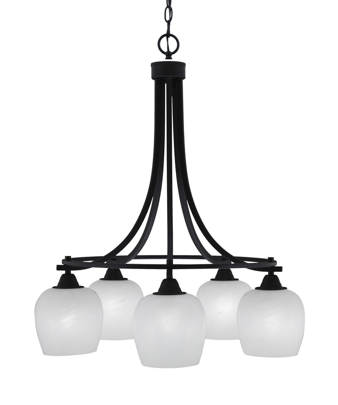 Toltec Paramount 3415-MB-4811 Chandelier Light - Matte Black