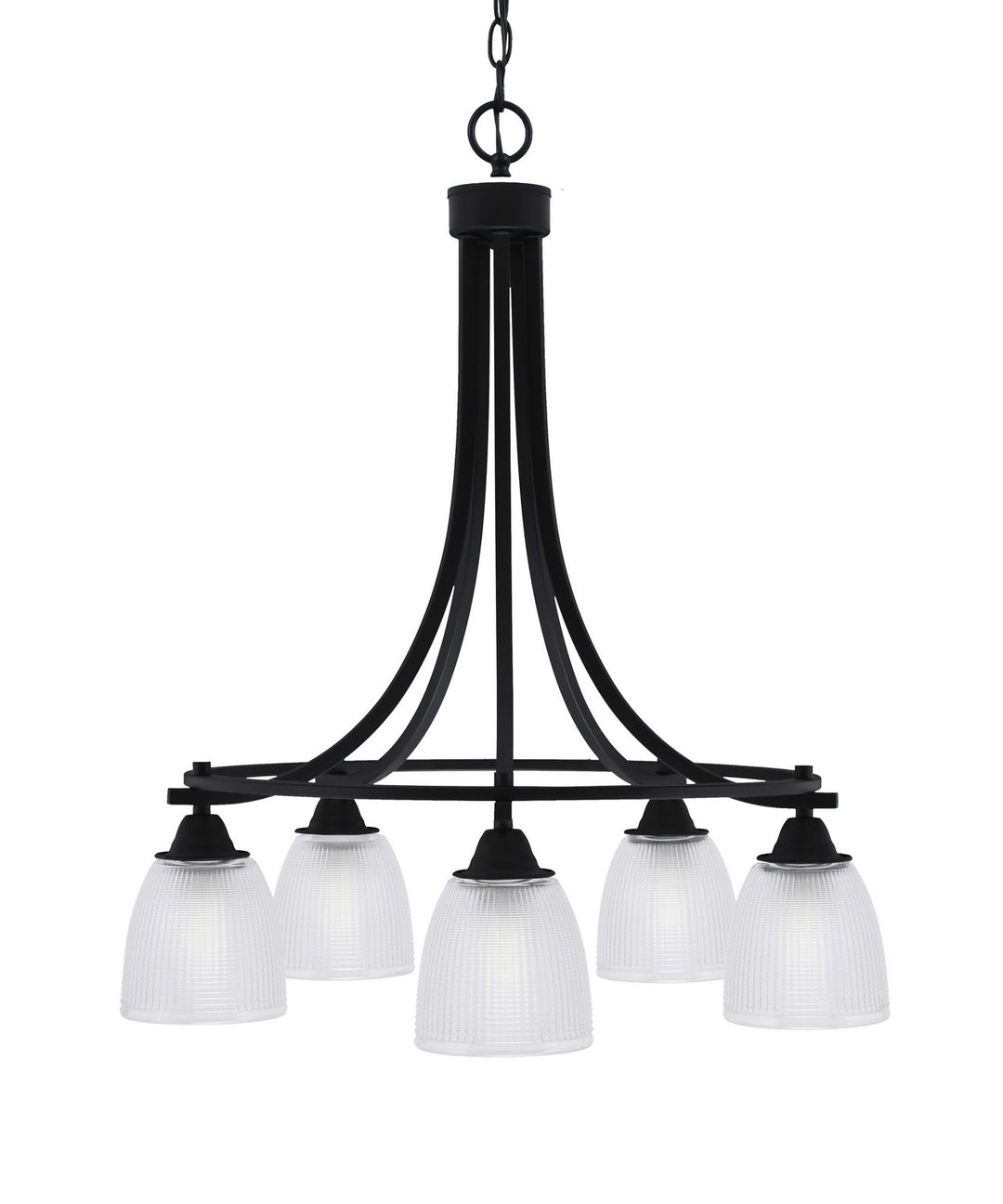 Toltec Paramount 3415-MB-500 Chandelier Light - Matte Black