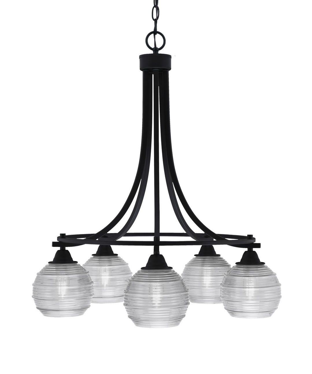 Toltec Paramount 3415-MB-5110 Chandelier Light - Matte Black