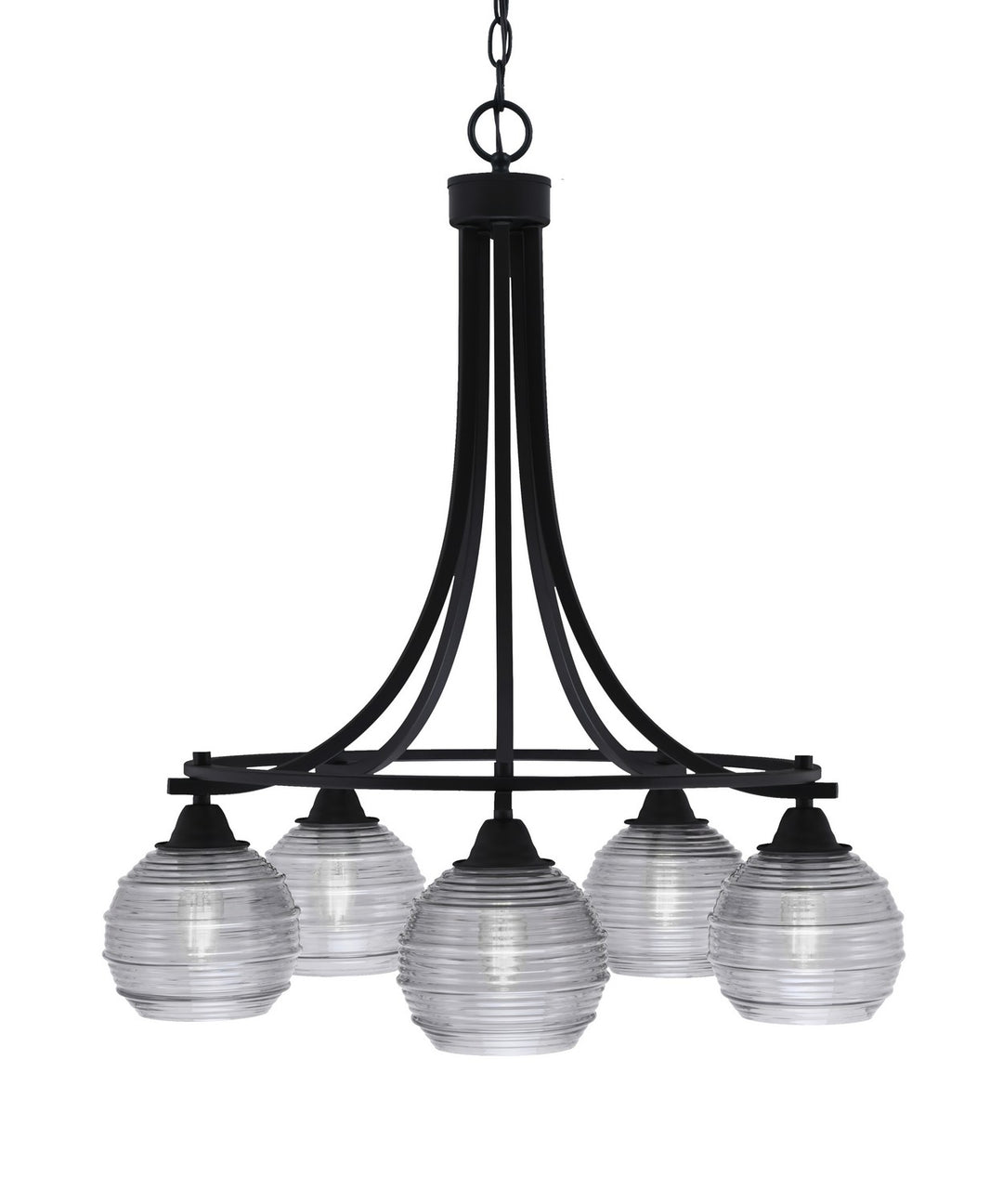 Toltec Paramount 3415-MB-5112 Chandelier Light - Matte Black