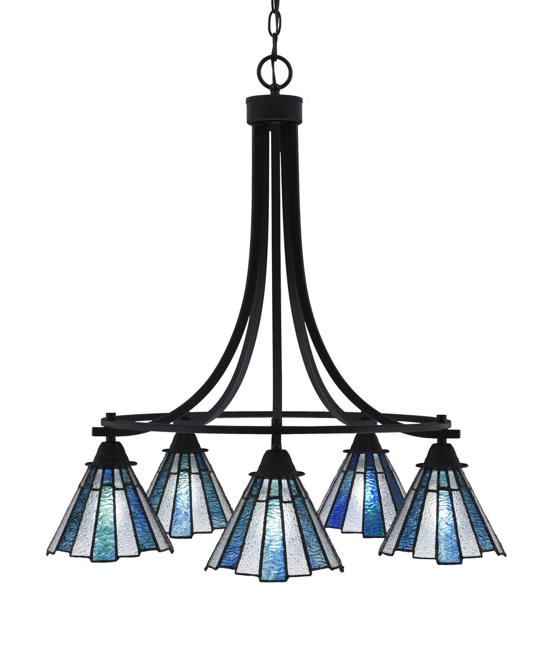Toltec Paramount 3415-MB-9325 Chandelier Light - Matte Black