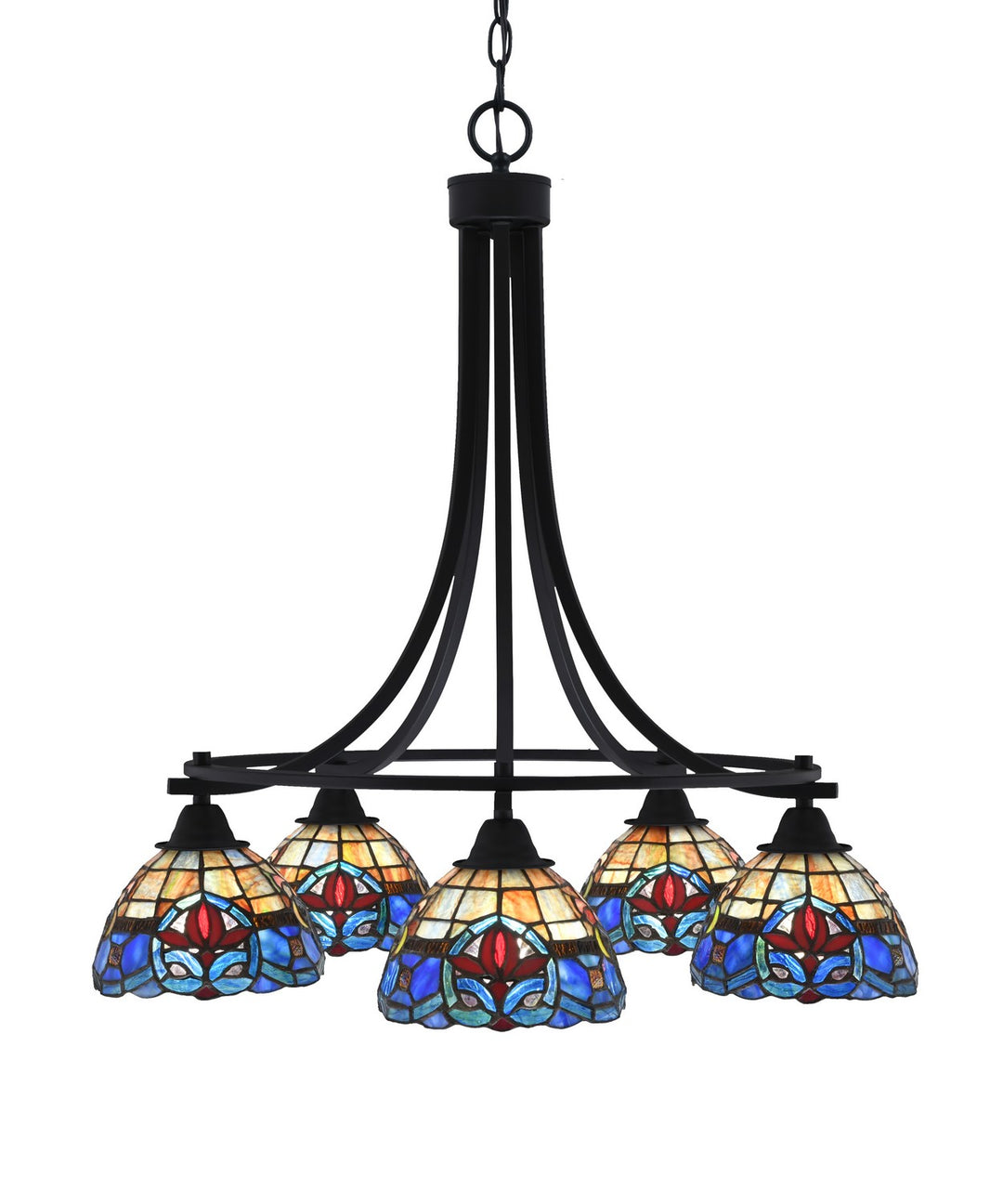Toltec Paramount 3415-MB-9355 Chandelier Light - Matte Black