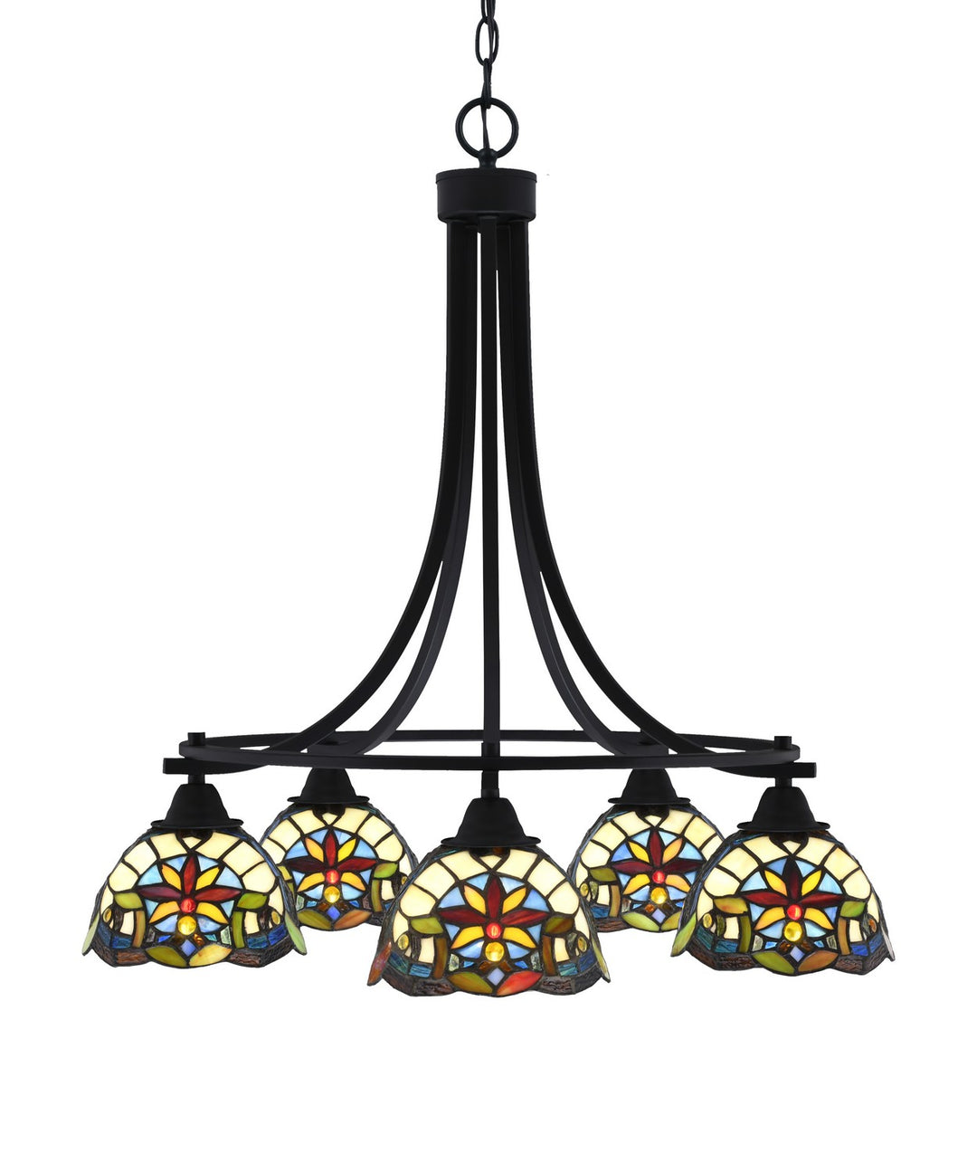 Toltec Paramount 3415-MB-9365 Chandelier Light - Matte Black