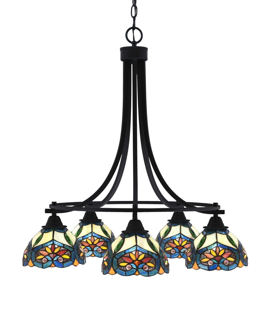 Toltec Paramount 3415-MB-9425 Chandelier Light - Matte Black
