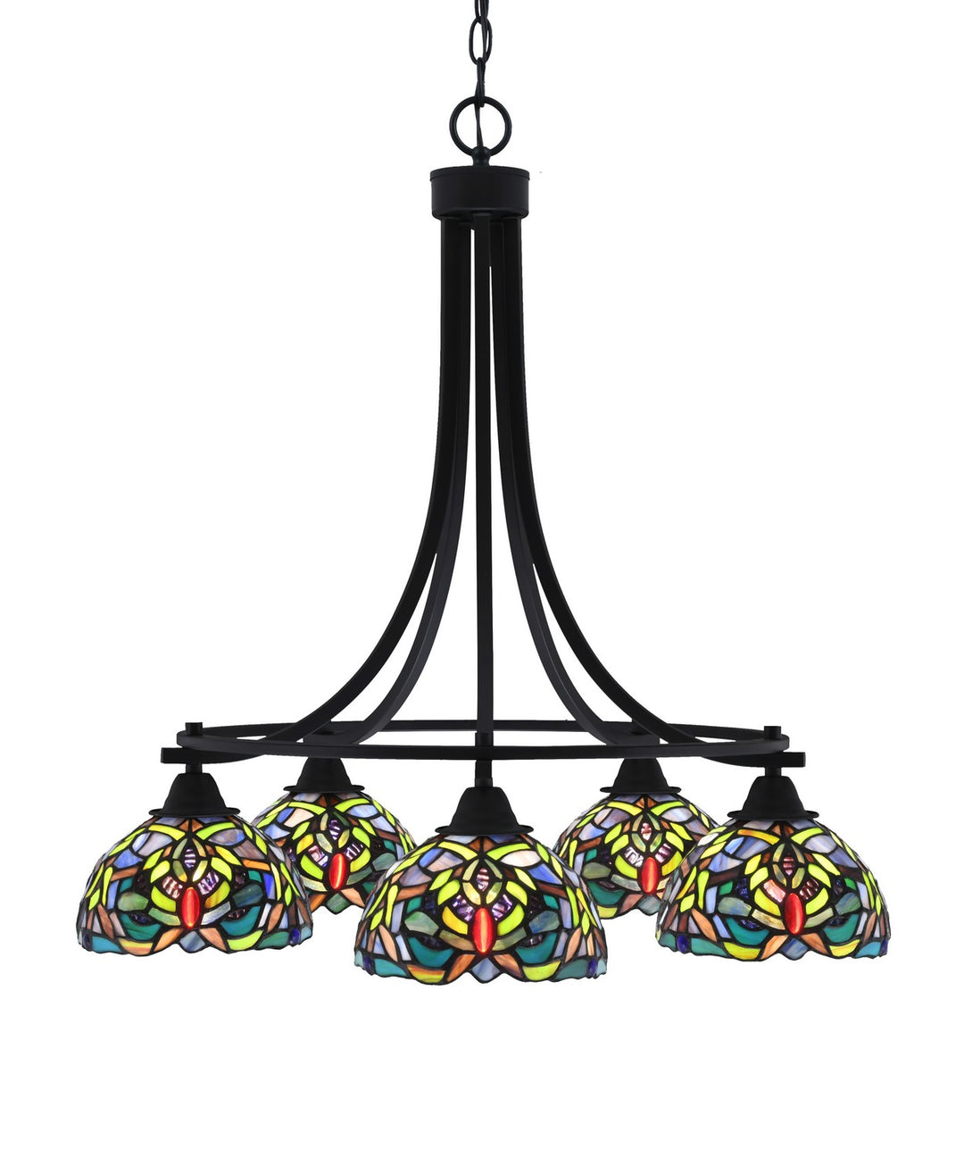 Toltec Paramount 3415-MB-9905 Chandelier Light - Matte Black