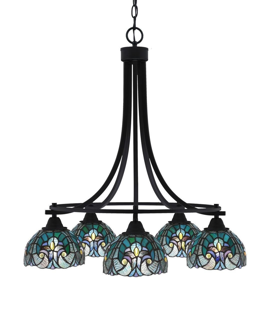 Toltec Paramount 3415-MB-9925 Chandelier Light - Matte Black
