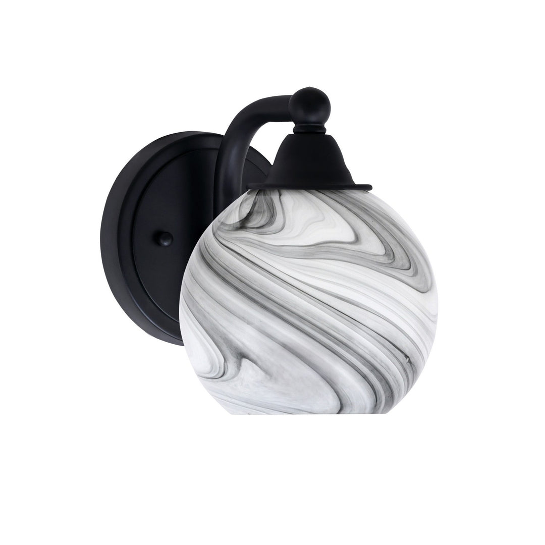 Toltec Paramount 3421-MB-4109 Wall Sconce Light - Matte Black