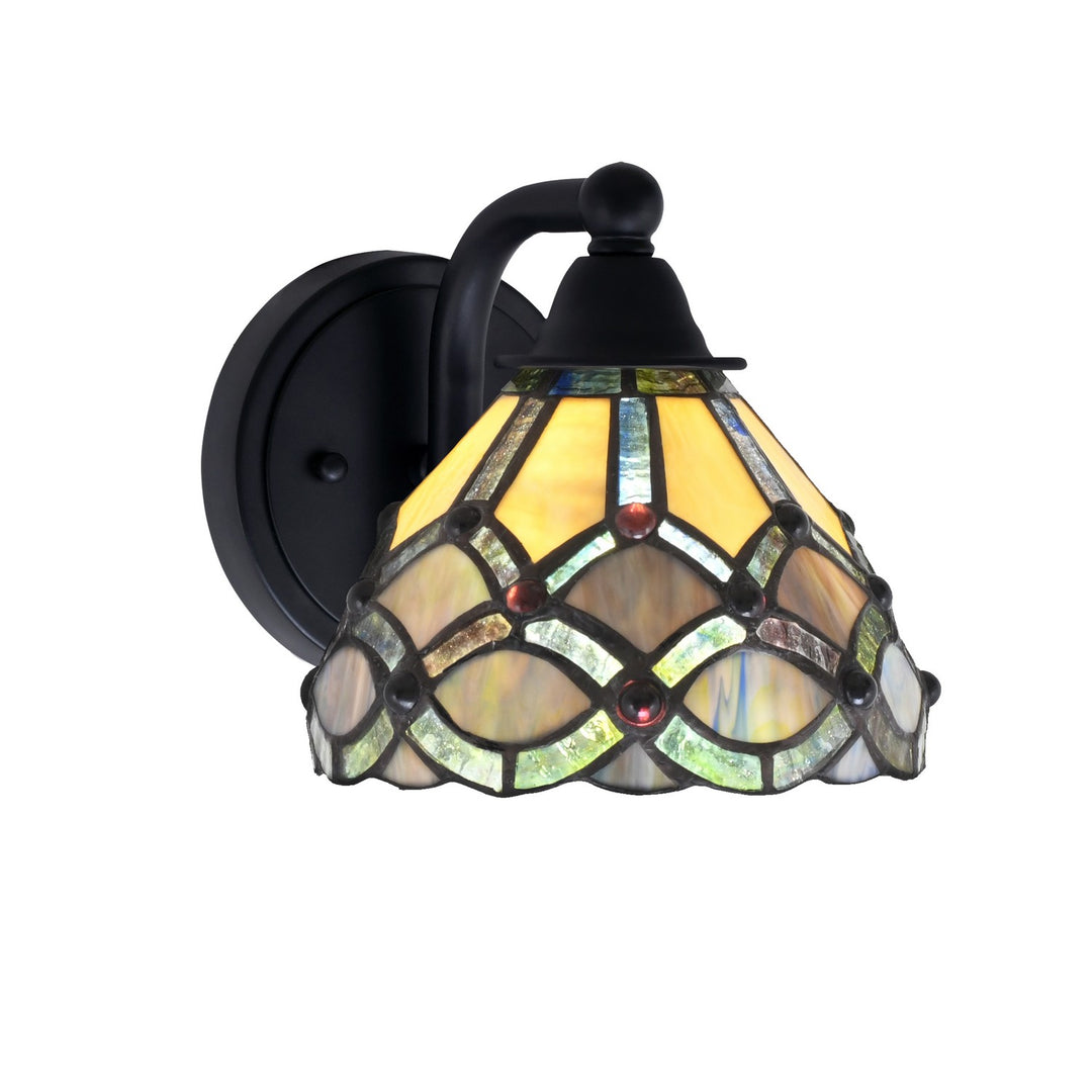 Toltec Paramount 3421-MB-9435 Wall Sconce Light - Matte Black